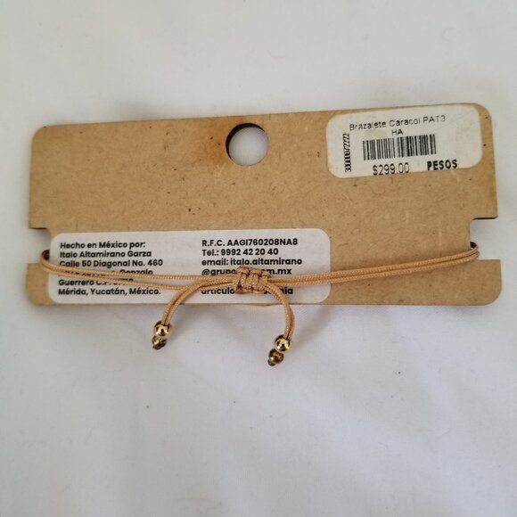 Arte Gold Plated Shell Bracelet NEW - Picture 2 of 3